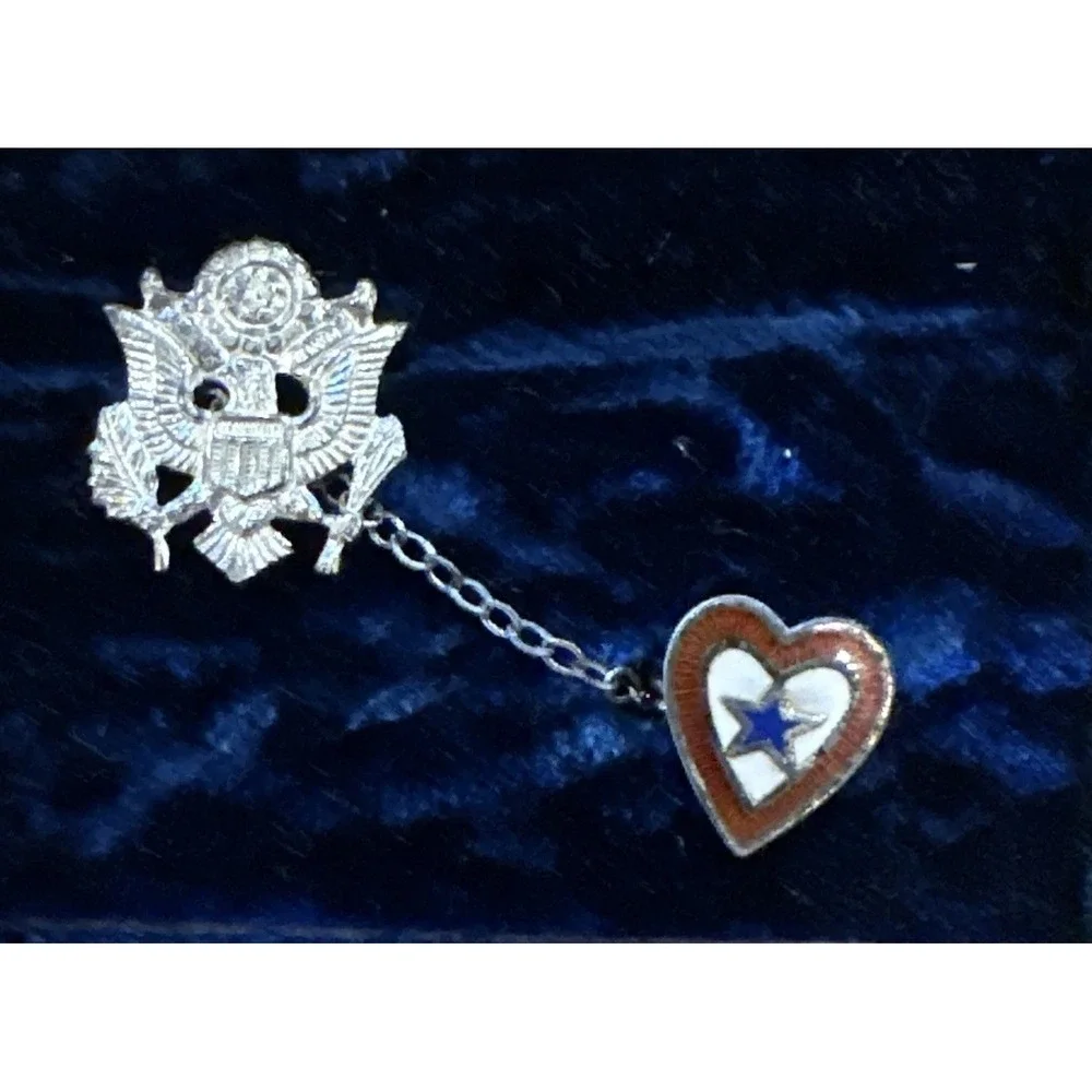 WW II  Sterling Silver United States Army Son in Service Sweetheart Pin NIB